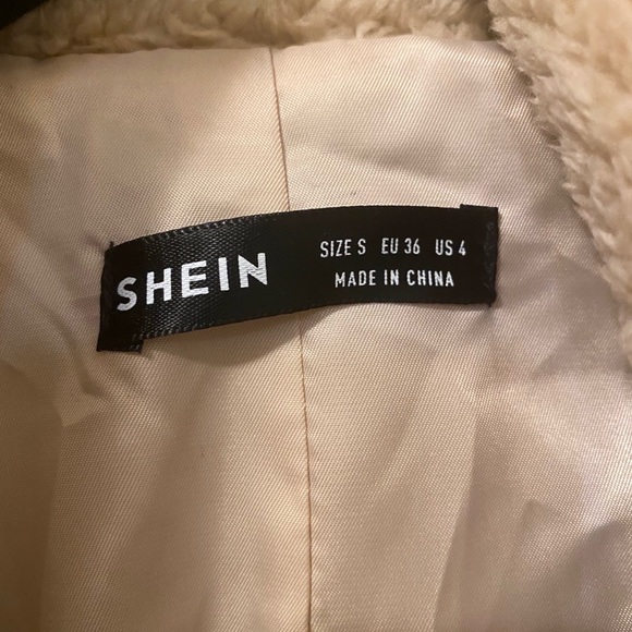 SOLD — Single button teddy coat - Picture 3 of 4